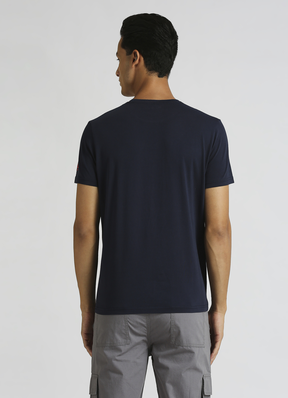 Navy Photographic Print Short Sleeve T-shirt, , large image number 1
