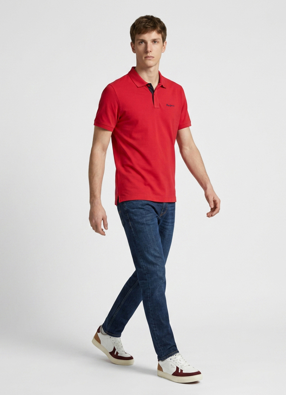 Men Purple Regular Fit Polo, , large image number 5