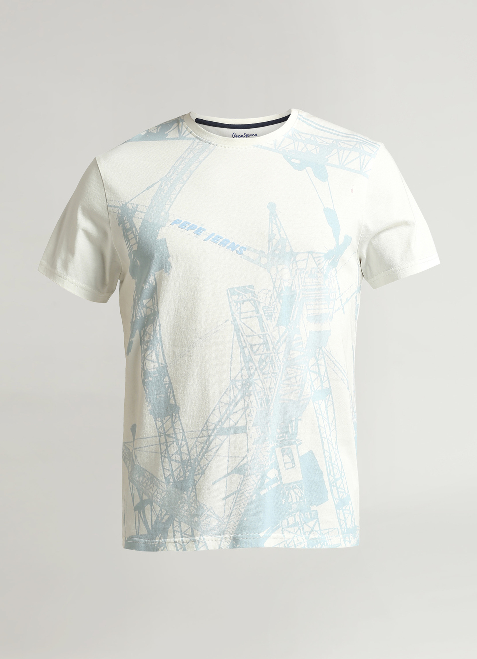 Off White Flock Highlight Print Short Sleeve T-shirt, , large image number 6