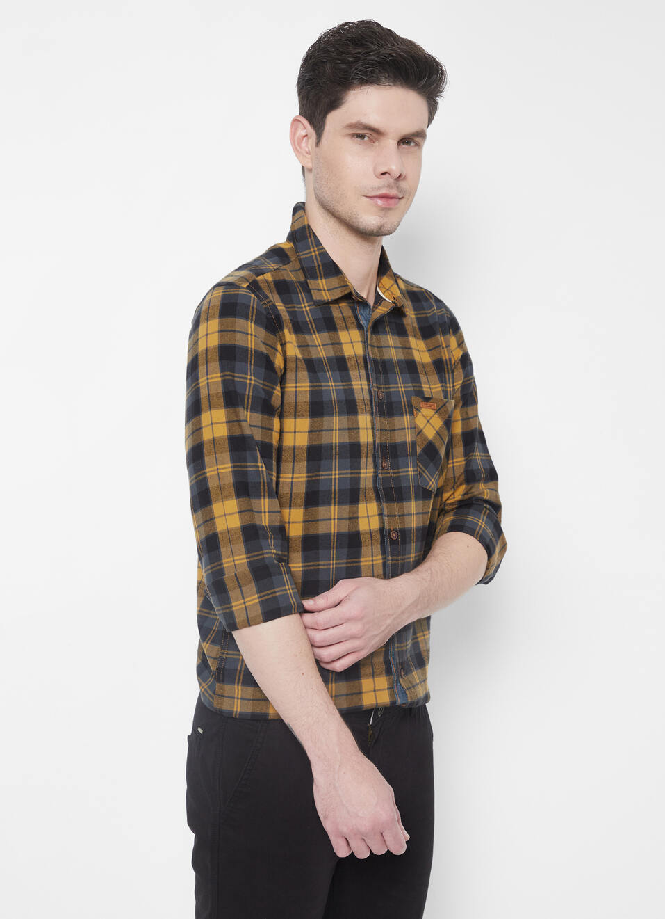 Benji Shiruku Twill Check Shirt, , large image number 0