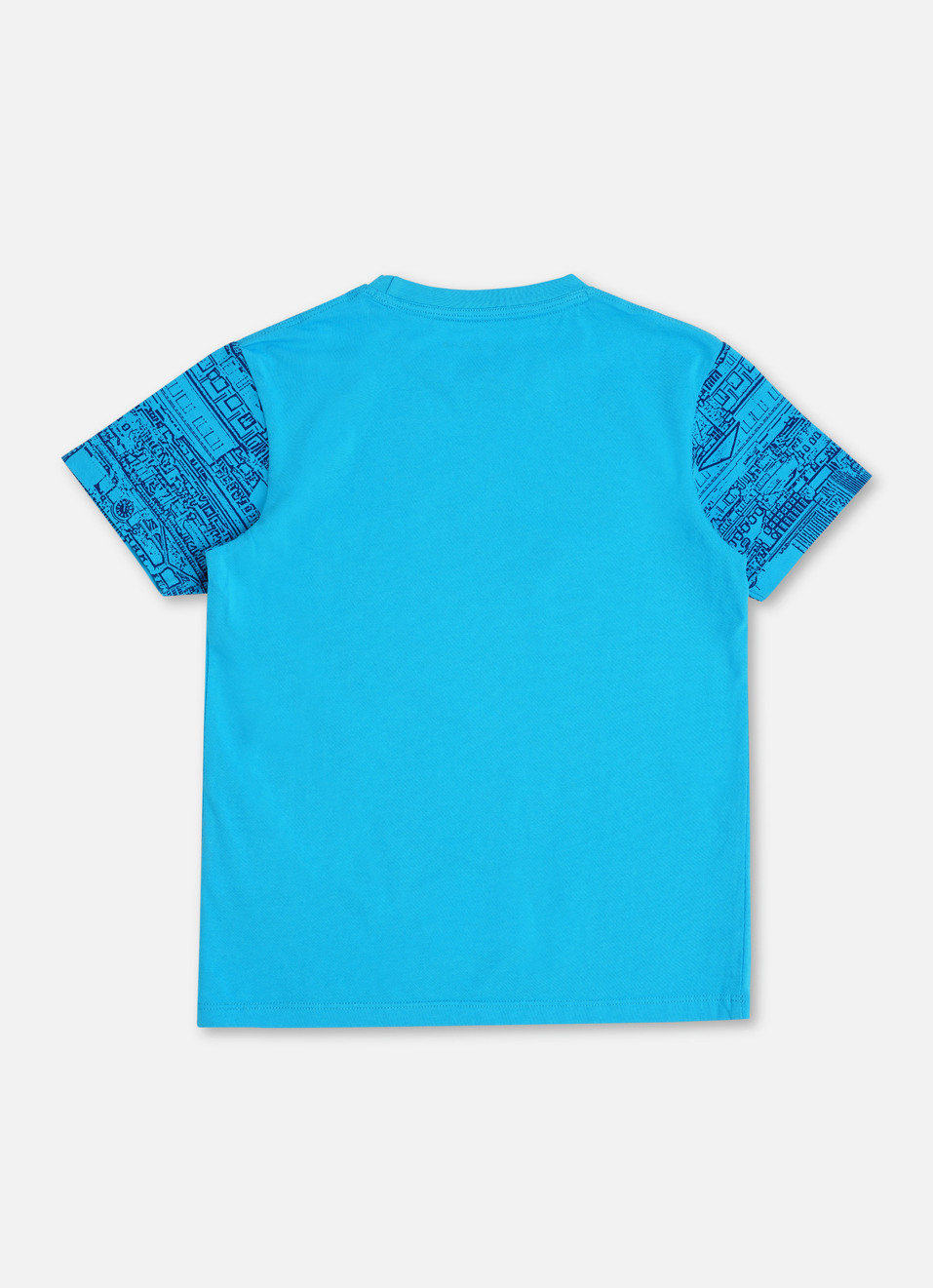 Boys French Blue London City Inspired Print Short Sleeve T-shirt, , large image number 1