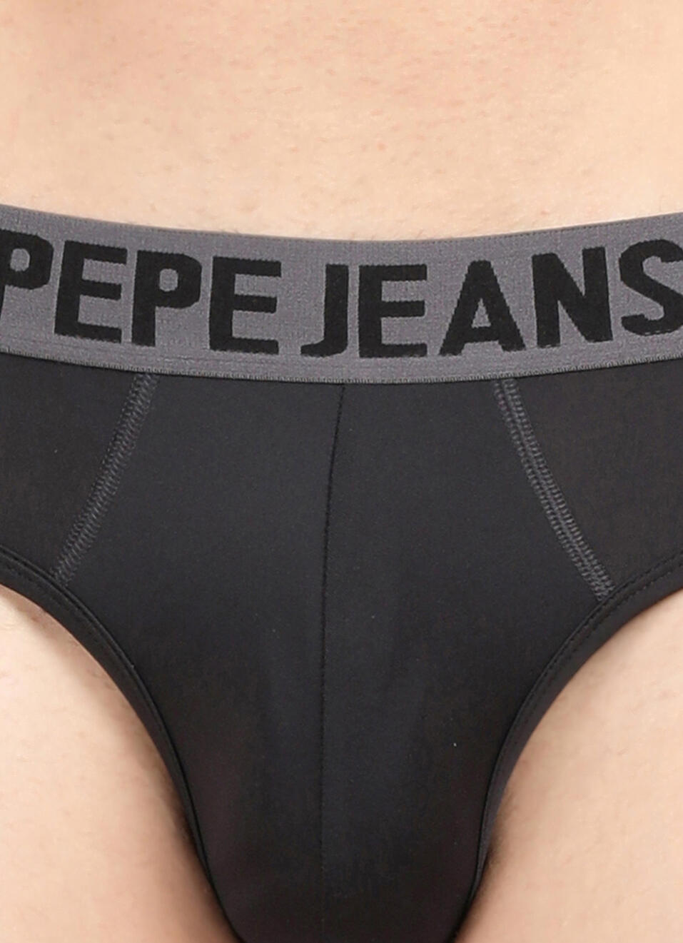 Black Solid Briefs, , large image number 4