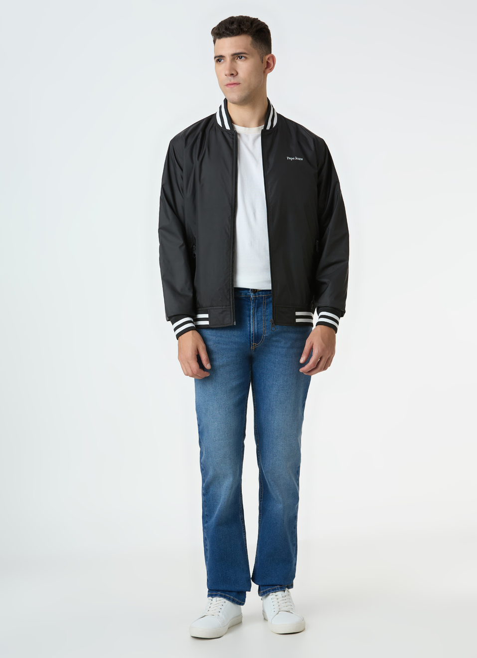 Men Black Full Sleeve Lightweight Jacket, , large image number 5