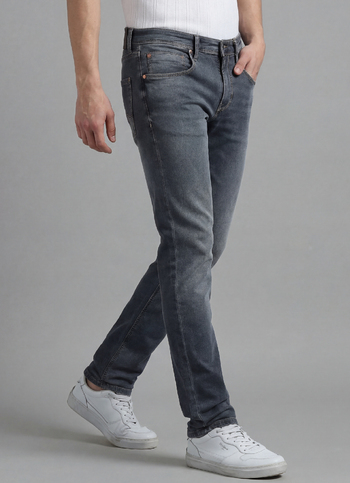 Vapour Grey Mid Waist Jeans