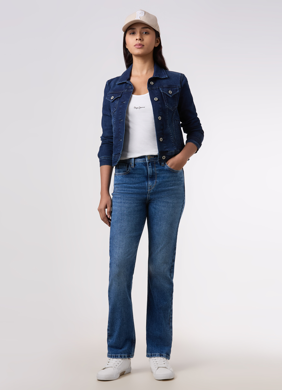 Women Blue High Rise Straight Stretchable Jeans, , large image number 0
