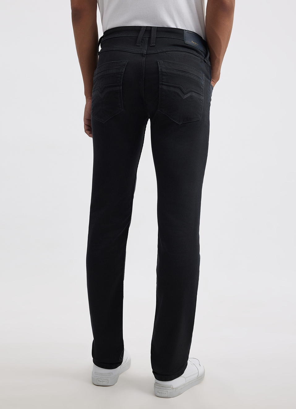 Men Blue Mid Rise Slim Jeans, , large image number 3