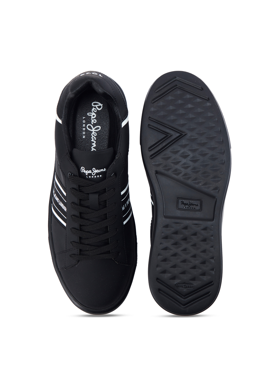 Black Lightweight Cupsole Sneakers, , large image number 4