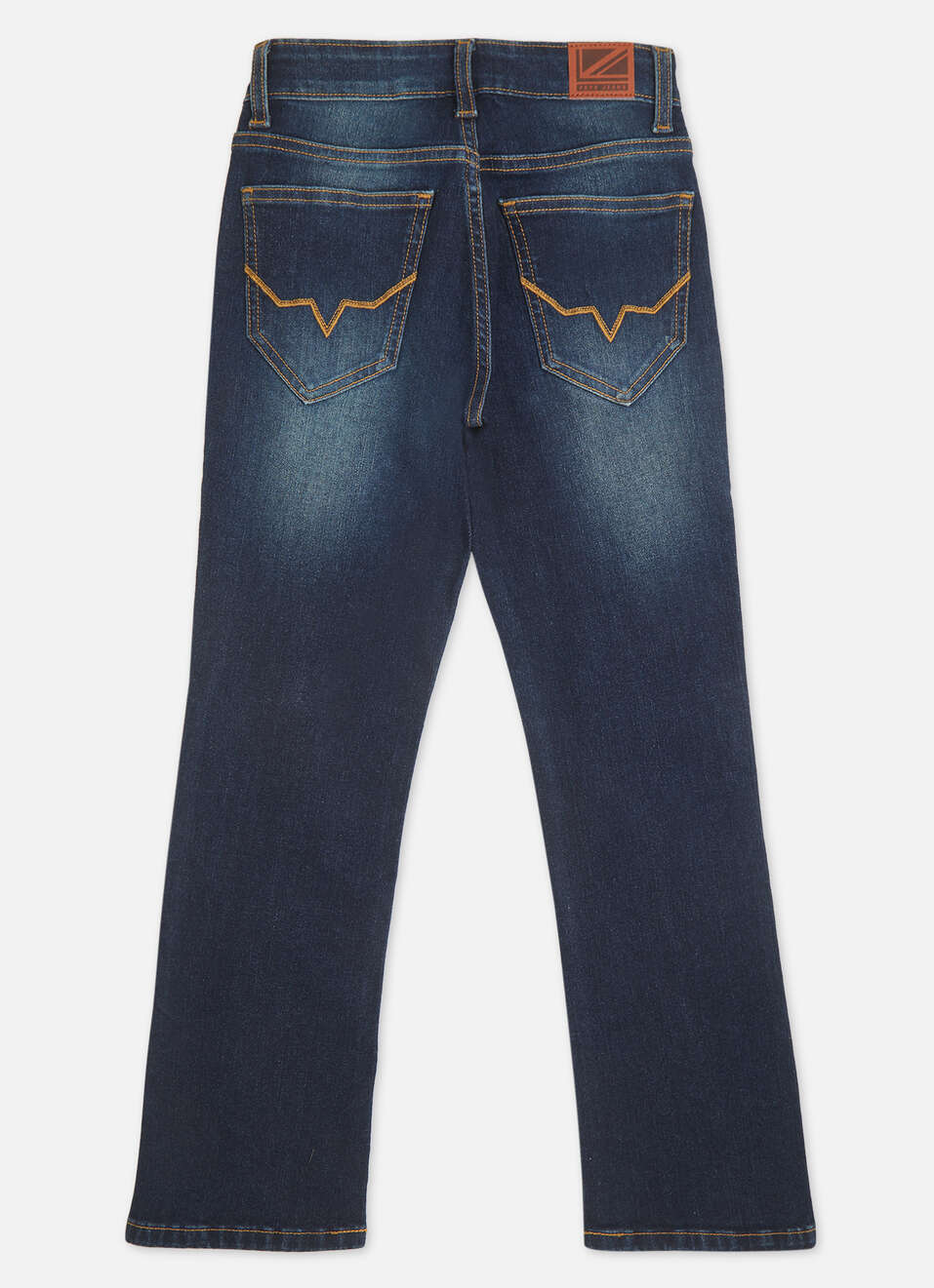 Boys Bootcut Blue Mid Waist Bootcut Leg Jeans, , large image number 1