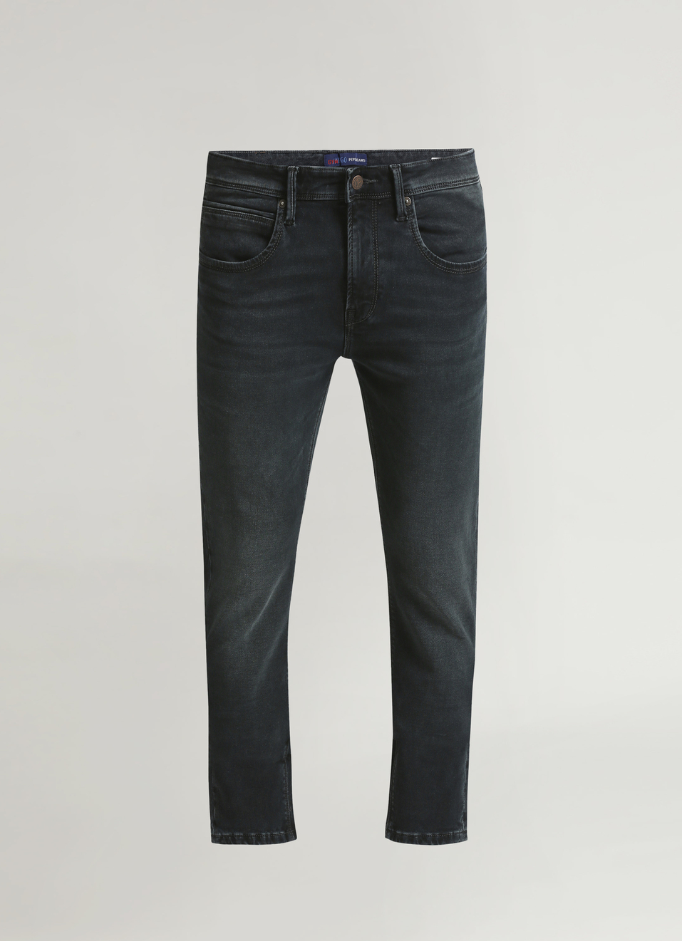 Chinox Black Mid Rise Skinny Gymindigo Jeans, , large image number 6