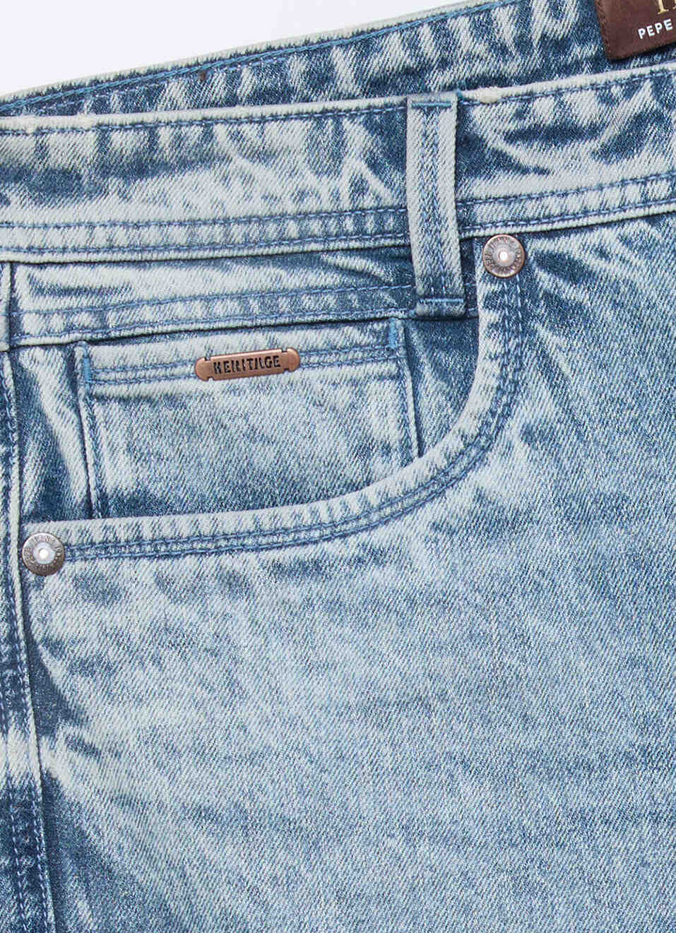Men Blue Baggy Fit Mid Rise Jeans, , large image number 6