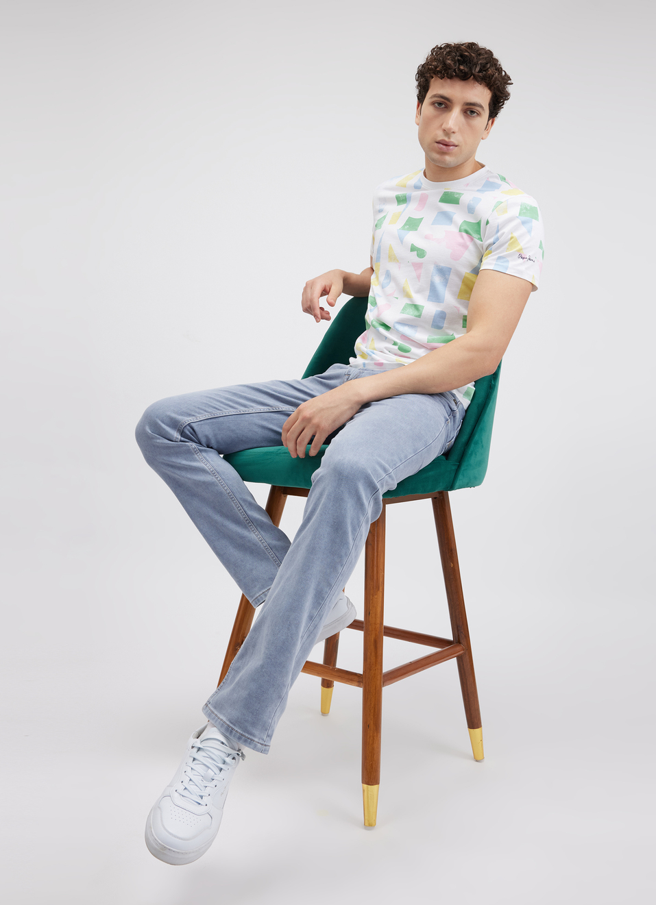 Men White Graphic Print Short Sleeve T-shirt, , large image number 5