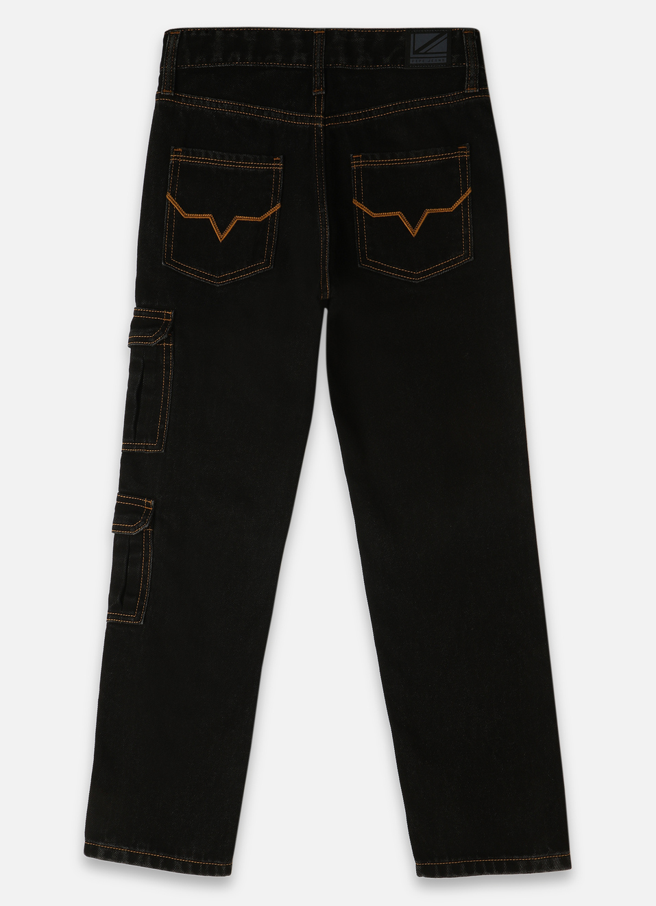 Boys Skater Black Mid Rise Gymindigo Jeans, , large image number 1