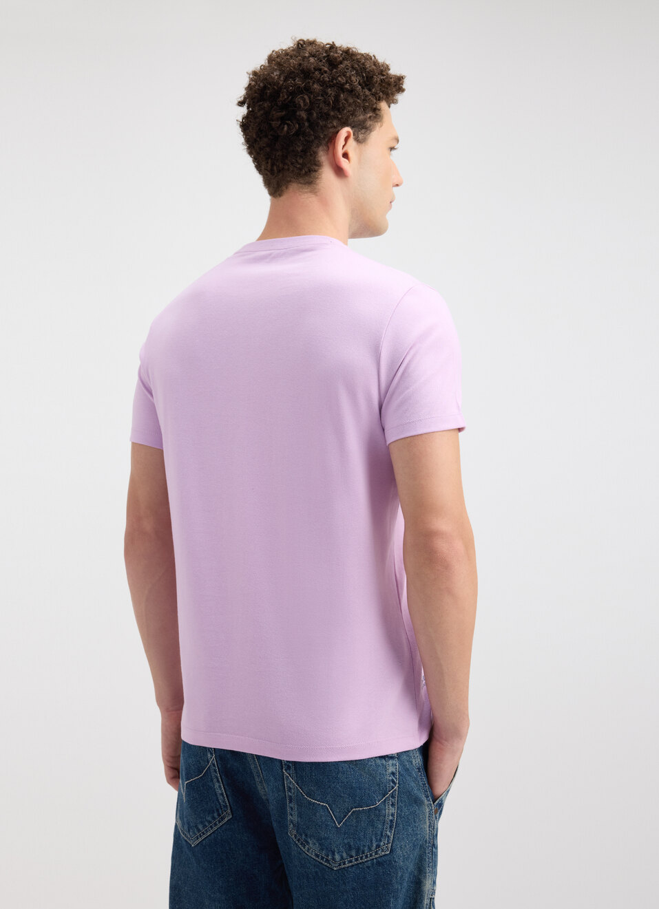 Men Purple Graphic Print Short Sleeve T-shirt, , large image number 2