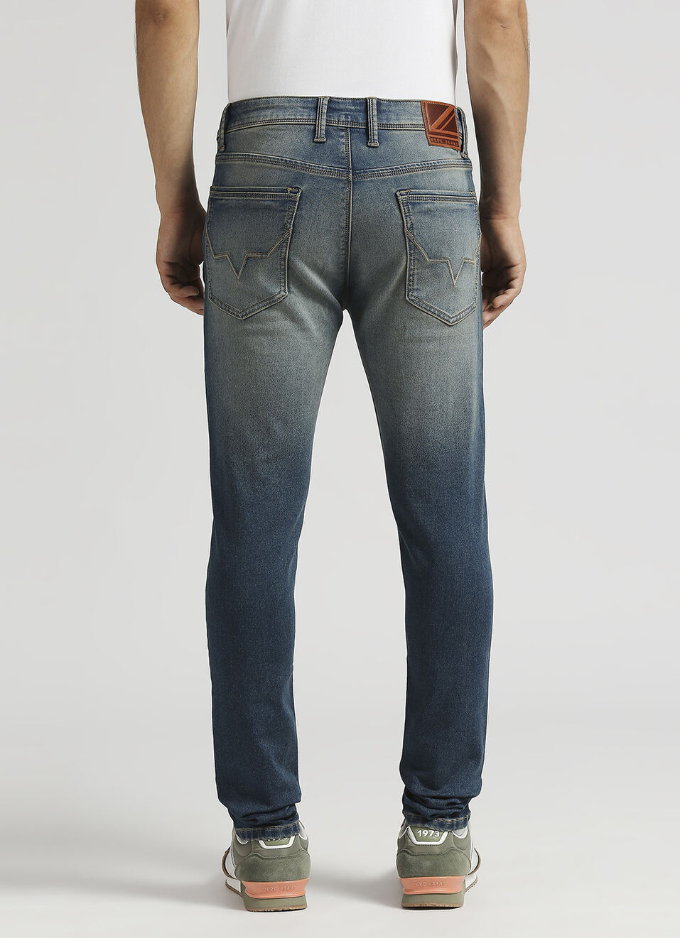 Chinox Mid Rise Skinny Fit Knitted Gymindigo Jeans, , large image number 3