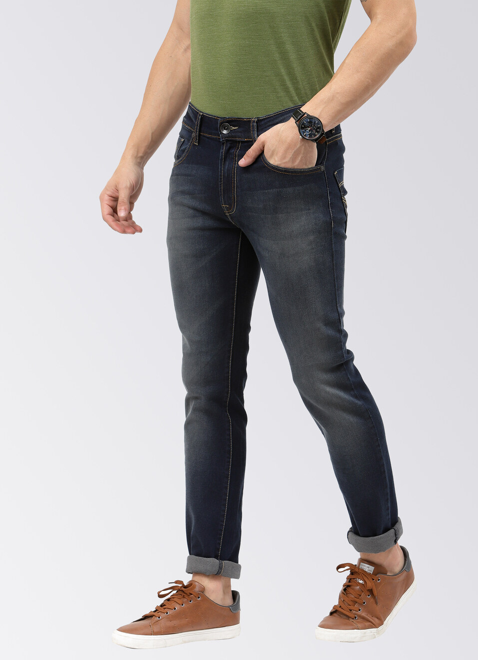 Vapour Slim Fit Mid Waist Jeans, , large image number 2