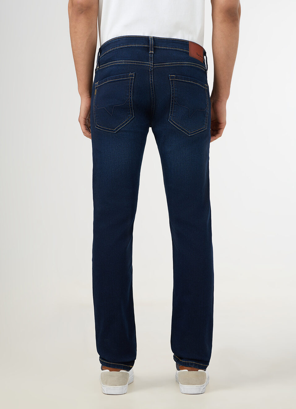 Men Blue Slim Fit Mid Rise Stretchable Jeans, , large image number 3