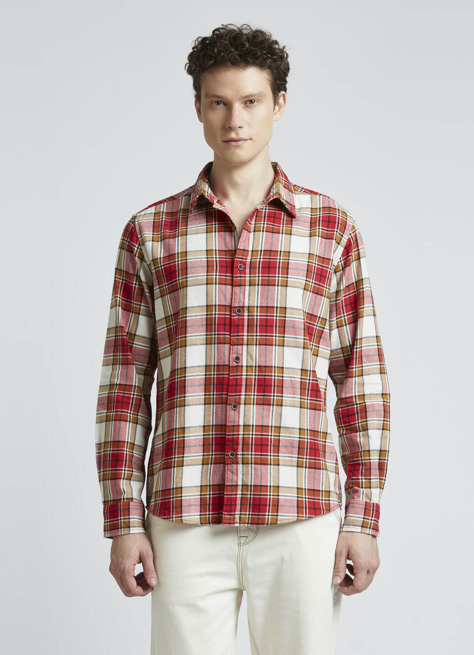 Red Check Full Sleeve Shirt, , large image number 1