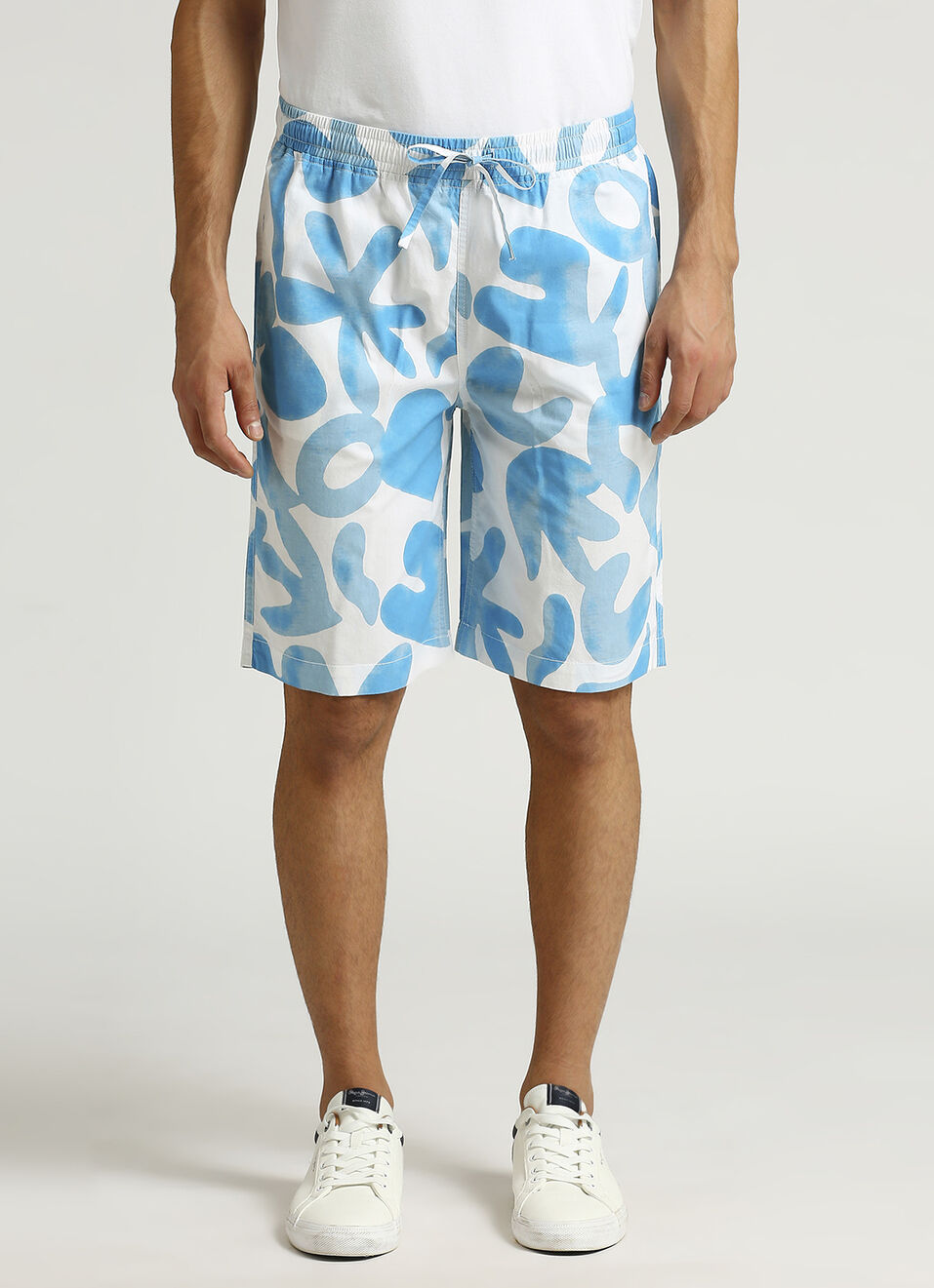 Blue All Over Printed Shorts, , large image number 2