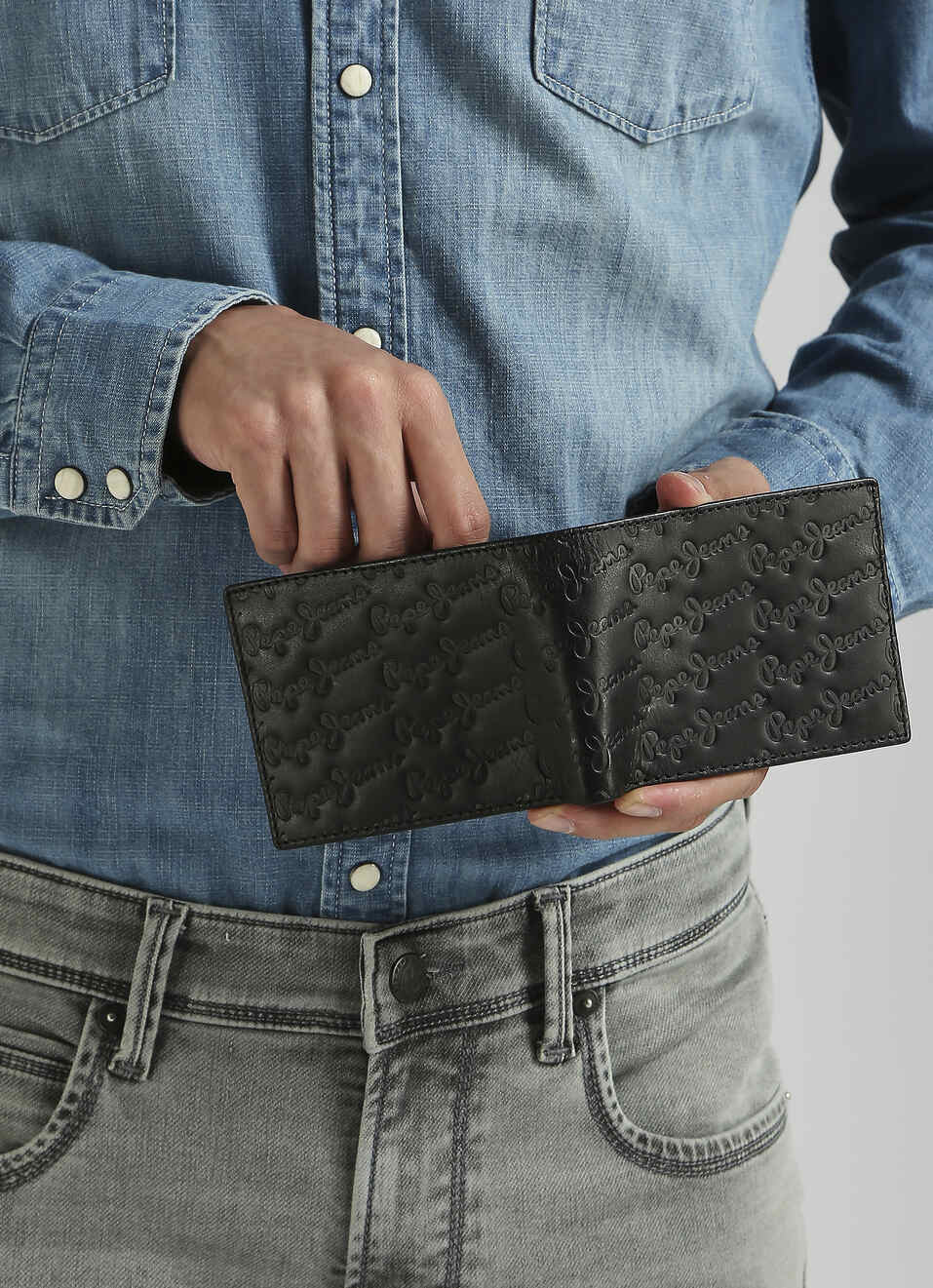 Black Embossed Wallet  , , large image number 3