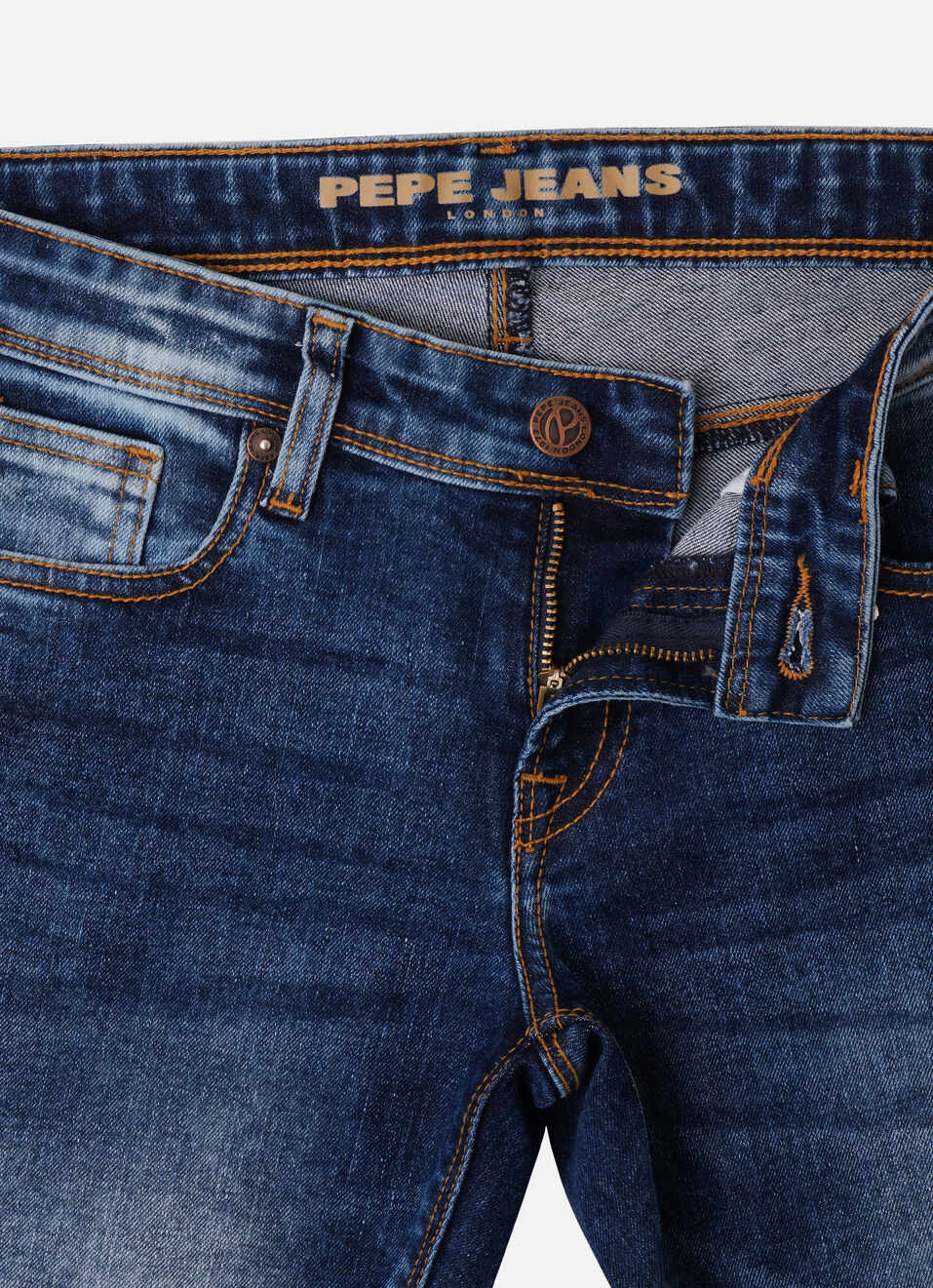 Boys Rivet Distressed Mid Rise Regular Fit Jeans, , large image number 3
