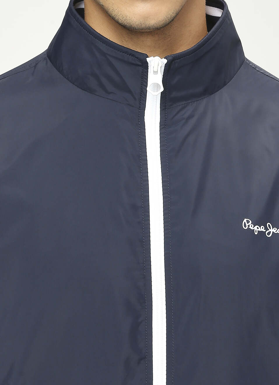 NAVY LIGHTWEIGHT FULL SLEEVE JACKET, , large image number 4