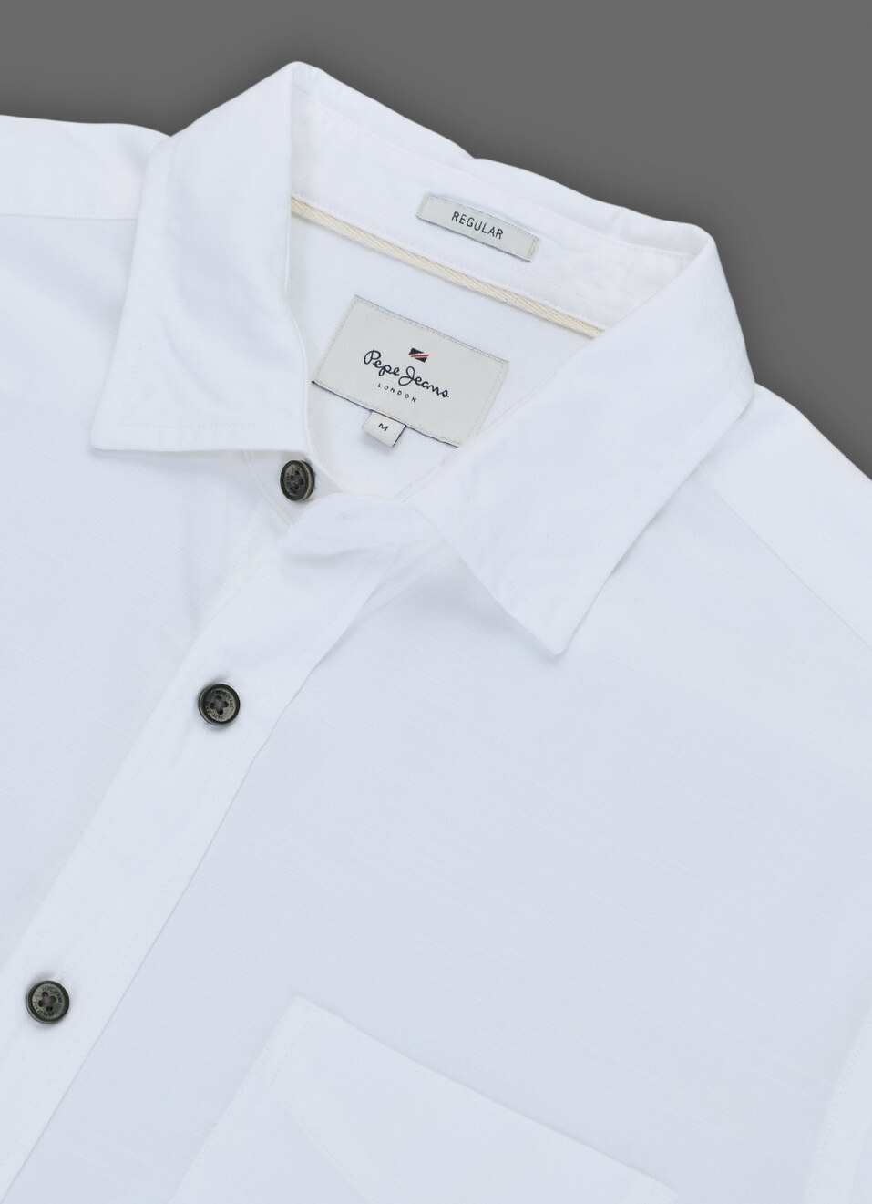 Men White Solid Long Sleeve Shirt, , large image number 3