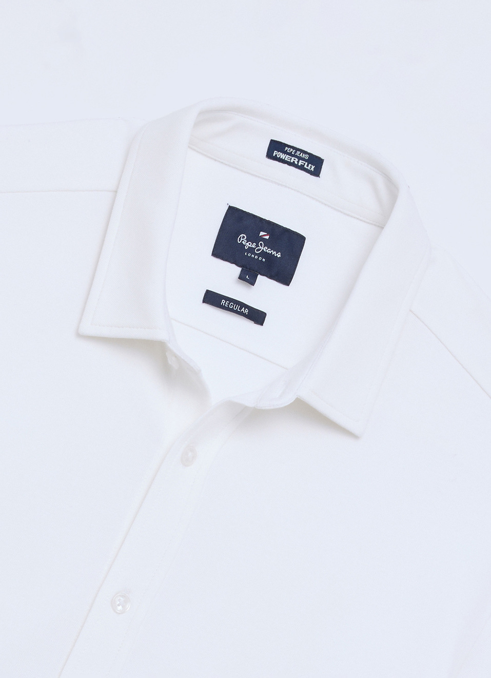 Men White Solid Shirt, , large image number 6