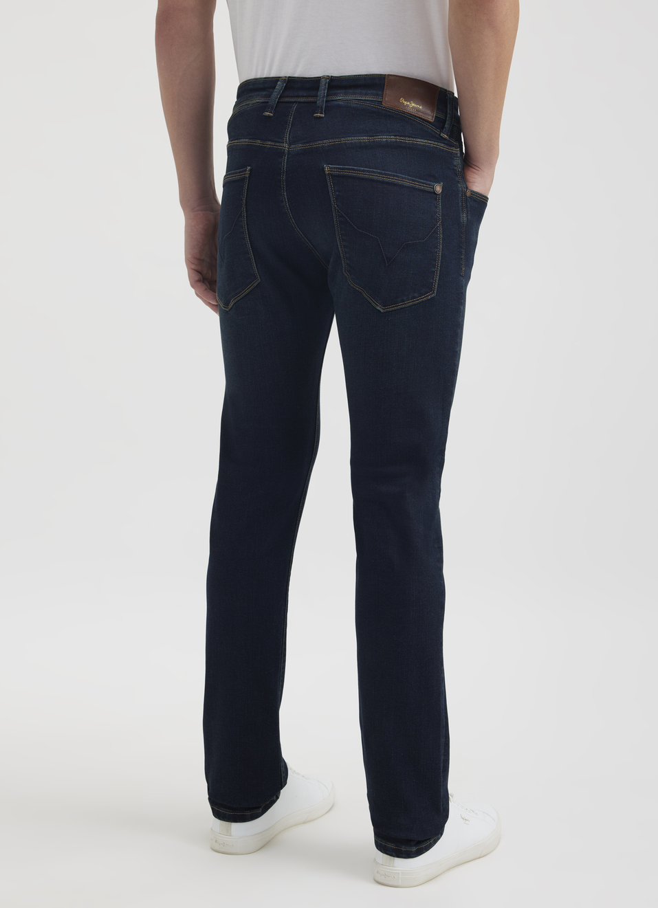 Men Blue Mid Rise Slim Powerflex Jeans, , large image number 2