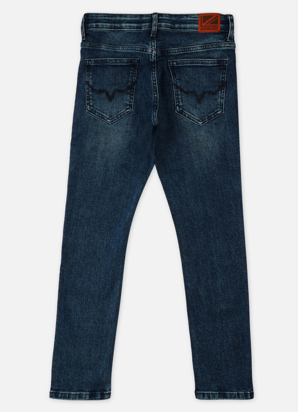 Boys Rivet Blue Mid Waist Straignt Jeans, , large image number 1