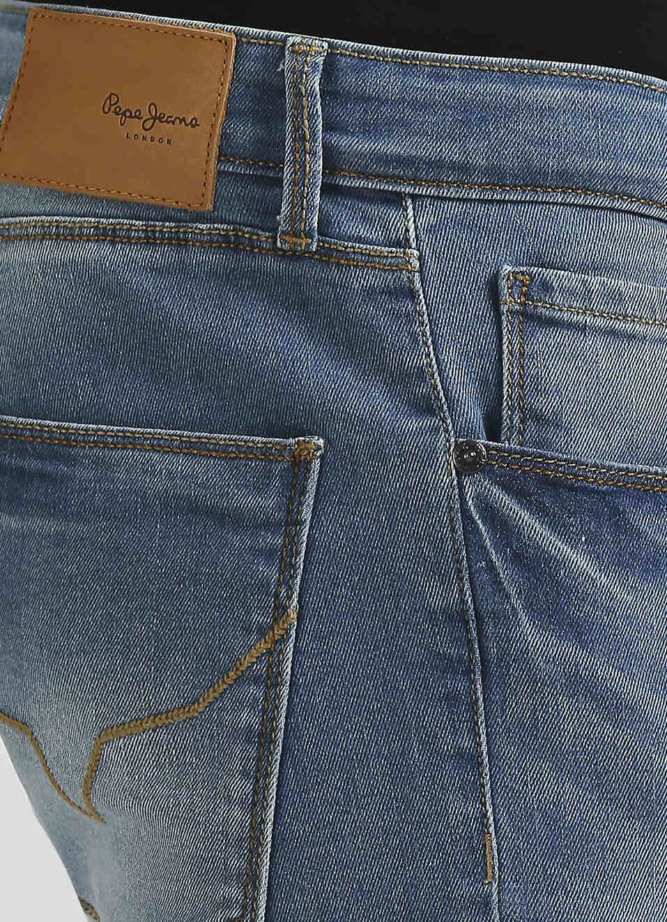 Vapour Blue Mid Rise Slim Fit Jeans, , large image number 4