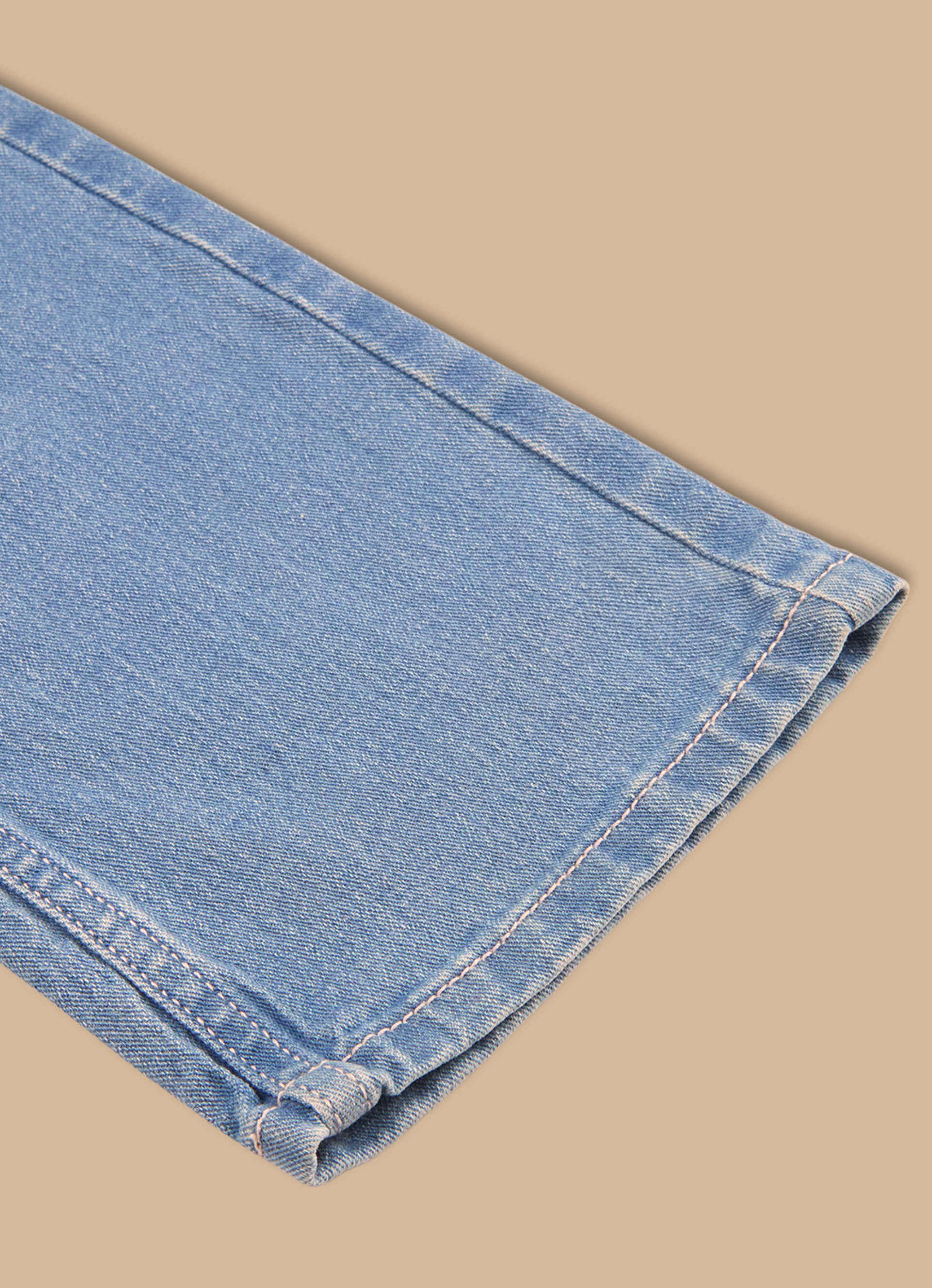 Men Light Blue Mid Rise Slim Fit Jeans, , large image number 8