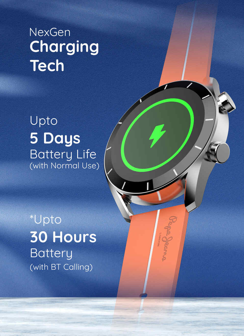 Pepe X Pebble 1.39" Bluetooth Calling Smartwatch, , large image number 4