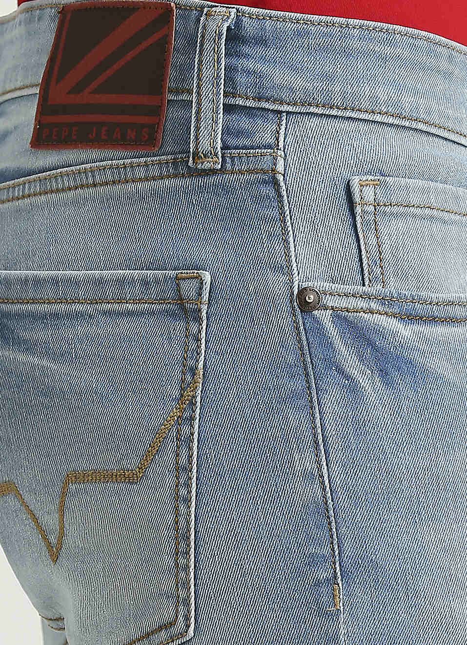 Vapour Light Blue Mid Rise Slim Fit Jeans, , large image number 4