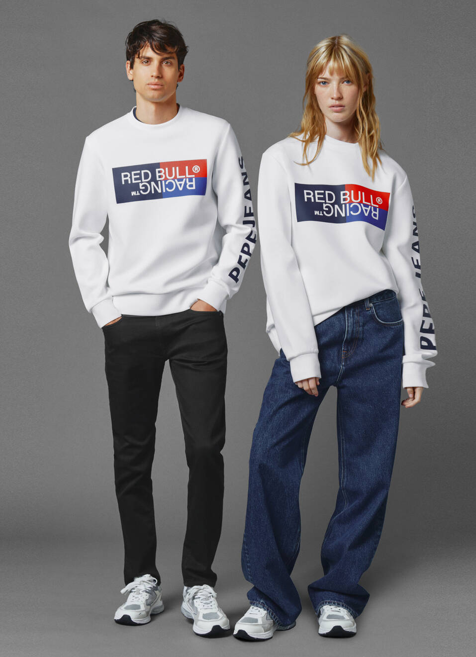 Red Bull Racing X Pepe Jeans Unisex Colour Block Graphic Crew, , large image number 0