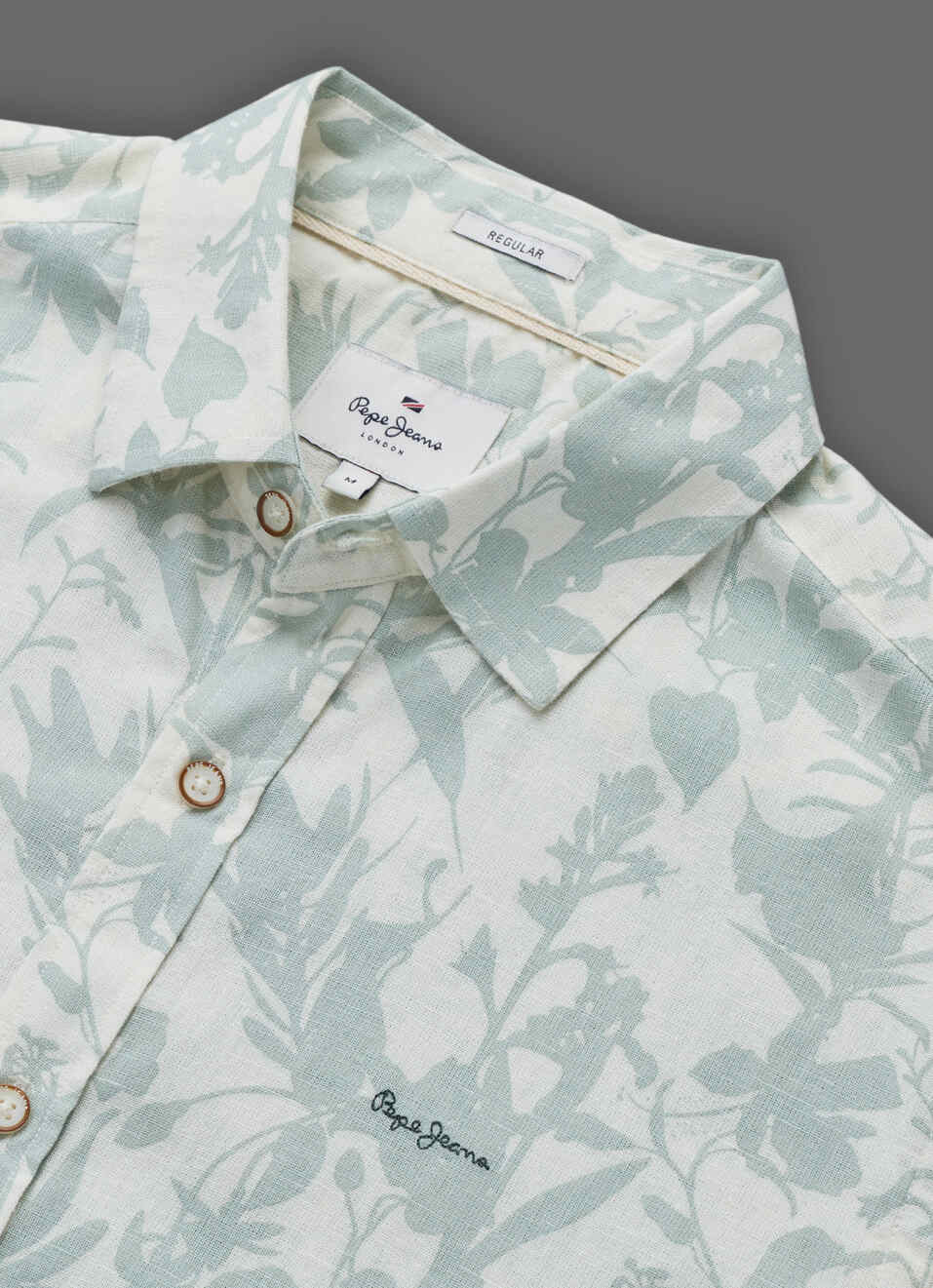 Men Green Printed Short Sleeve Shirt, , large image number 3