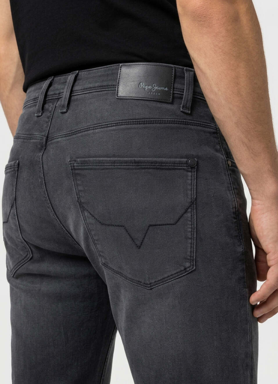 Men Black Stretchable Jeans, , large image number 5