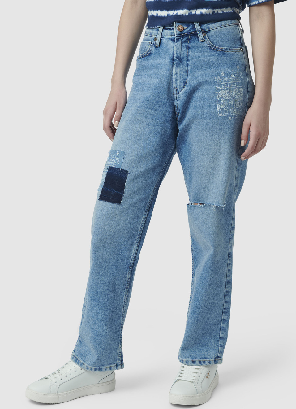 Dion Straight Fit High Waist Jeans, , large image number 3