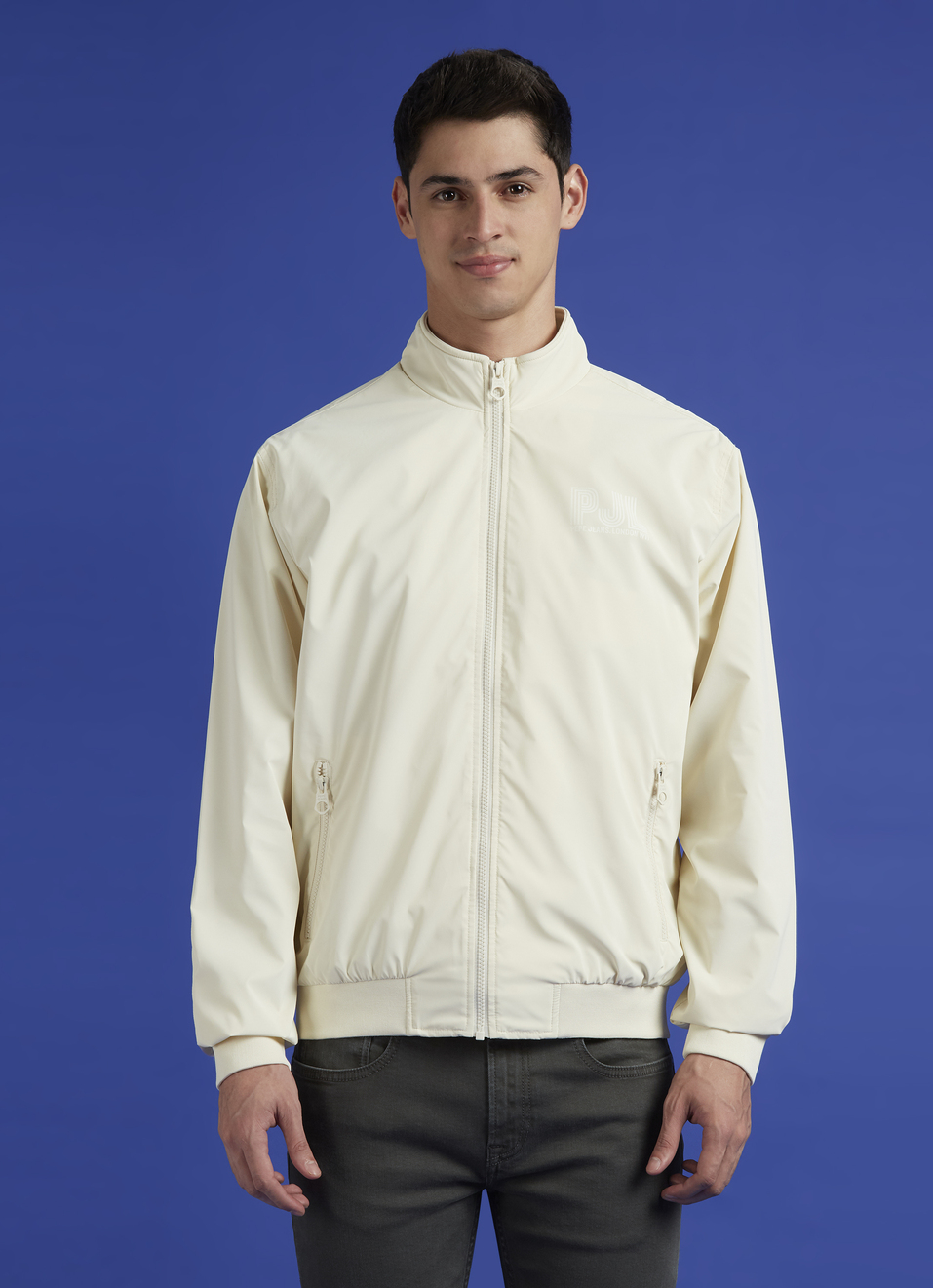White Lightweight Full Sleeve Jacket, , large image number 1