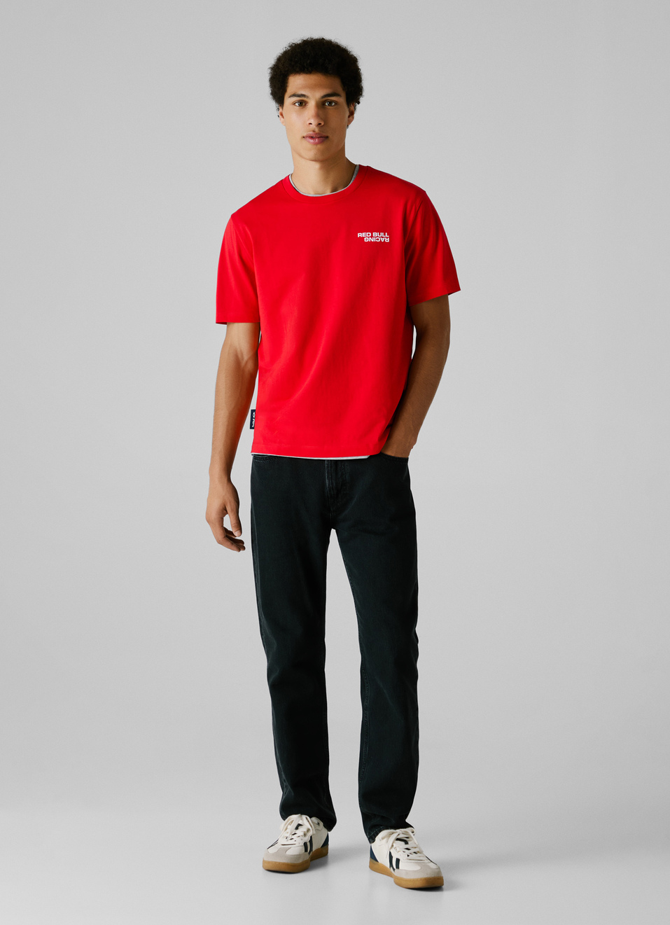 Red Bull Racing X Pepe Jeans Red Regular Fit Logo Print T-shirt, , large image number 7