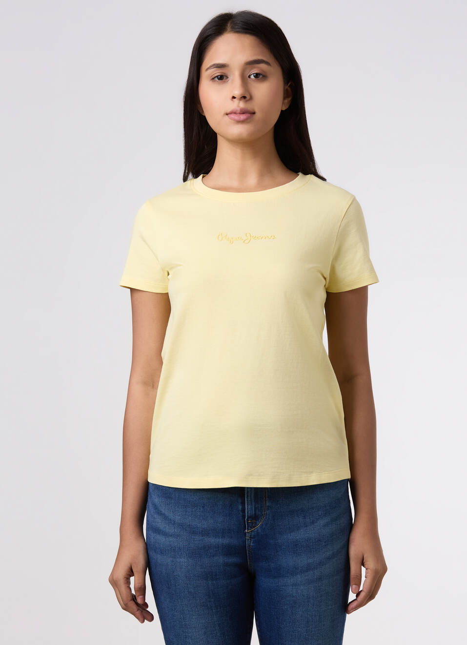 Women Yellow Graphic Print T-shirt, , large image number 1
