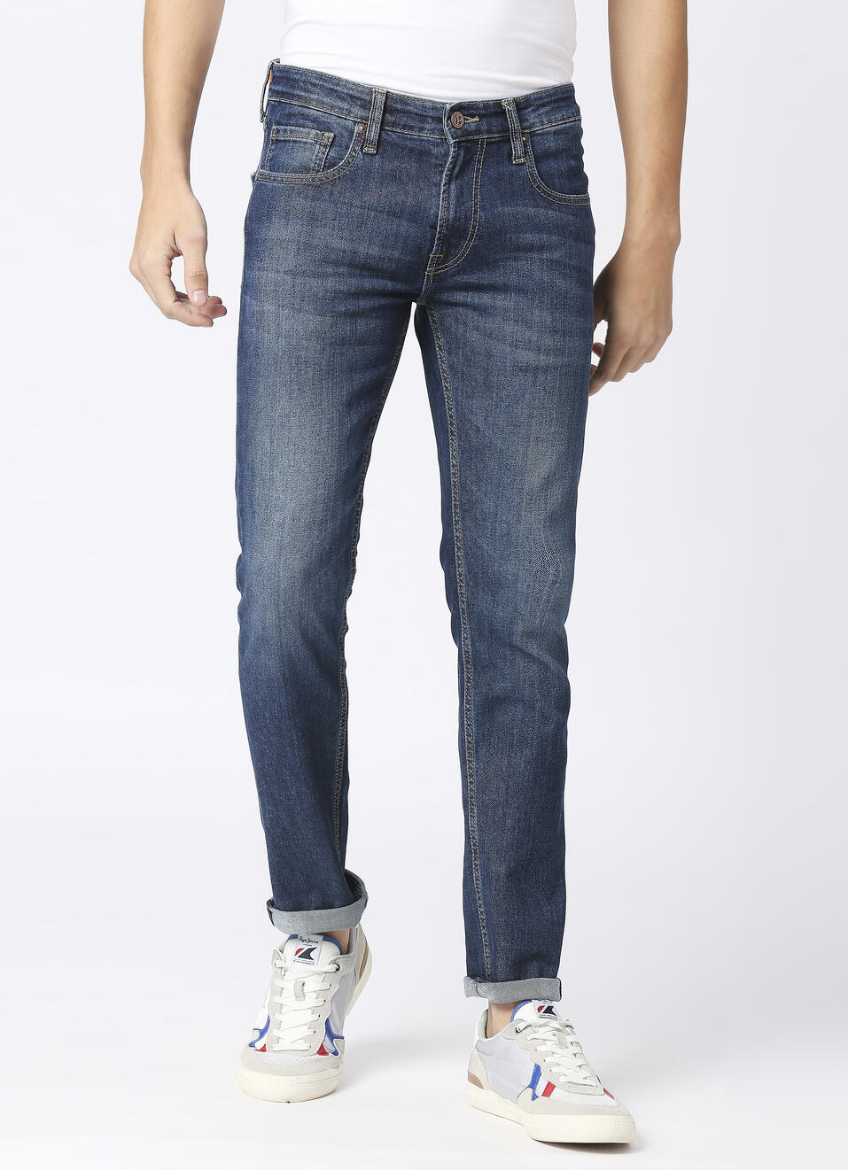 Tapered Vapour Taper Fit Low Waist Jeans, , large image number 1