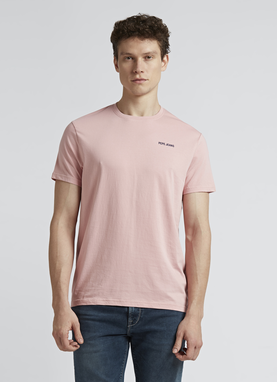 Pink Back Print Short Sleeve T-shirt, , large image number 1