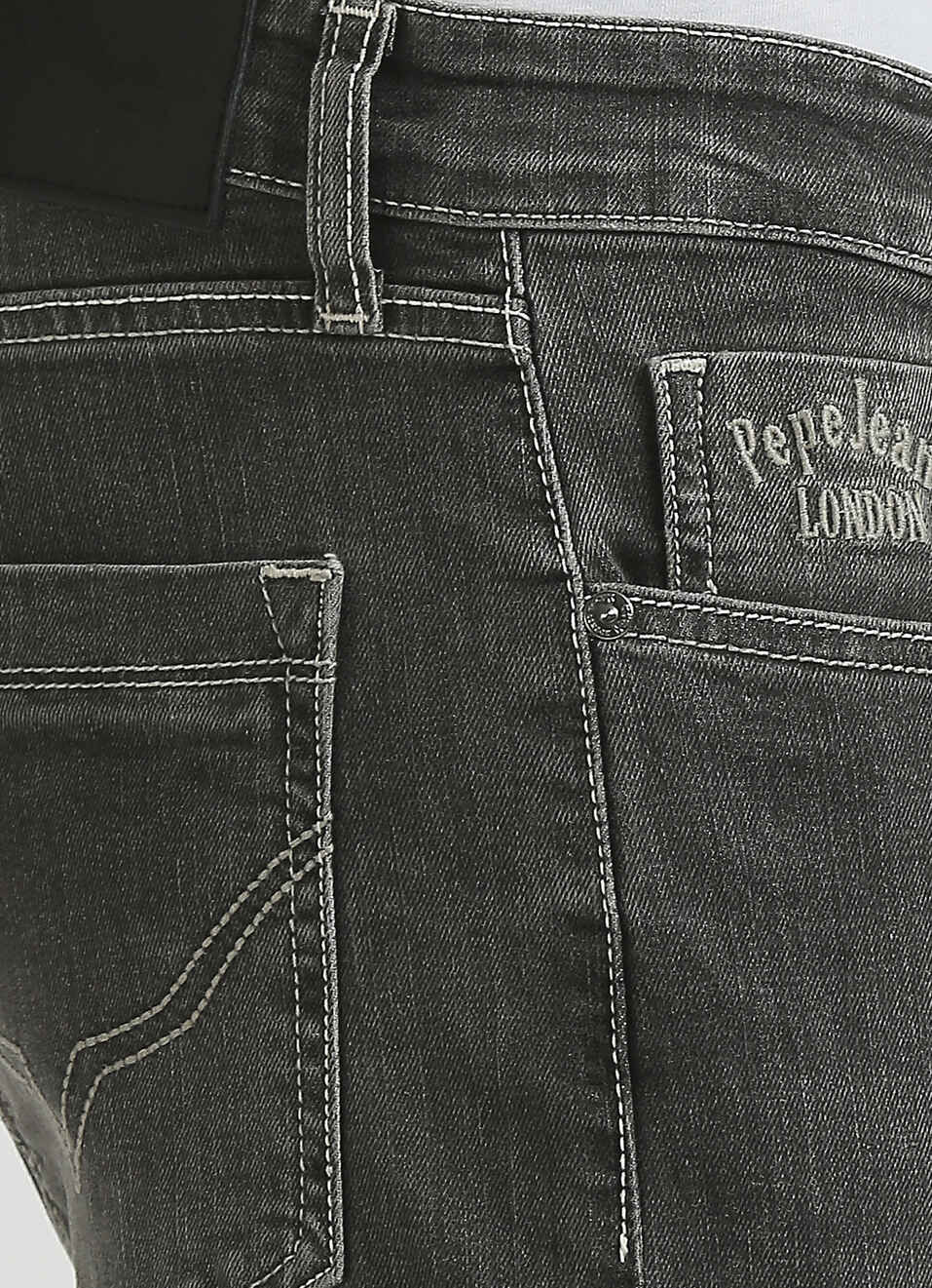 Vapour Dark Blue Mid Rise Slim Fit Jeans, , large image number 4