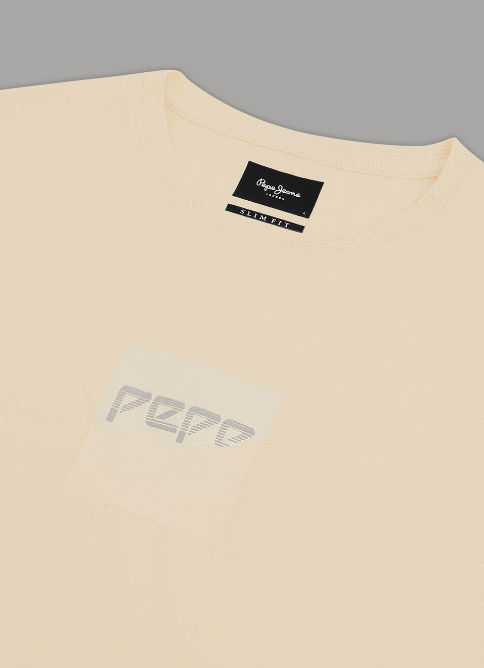Men Beige Typographic Print Slim Fit T-shirt, , large image number 7