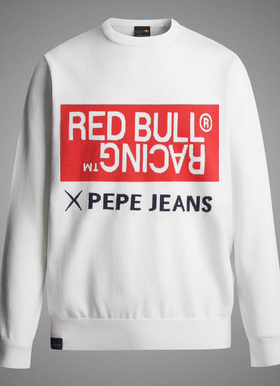 Red Bull Racing X Pepe Jeans Unisex Intarsia Logo Knit Crew Neck, , large image number 4