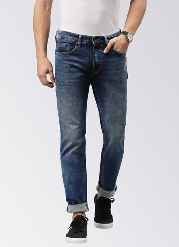 Tapered Vapour Low Rise Waist Slim Fit Tapered Leg