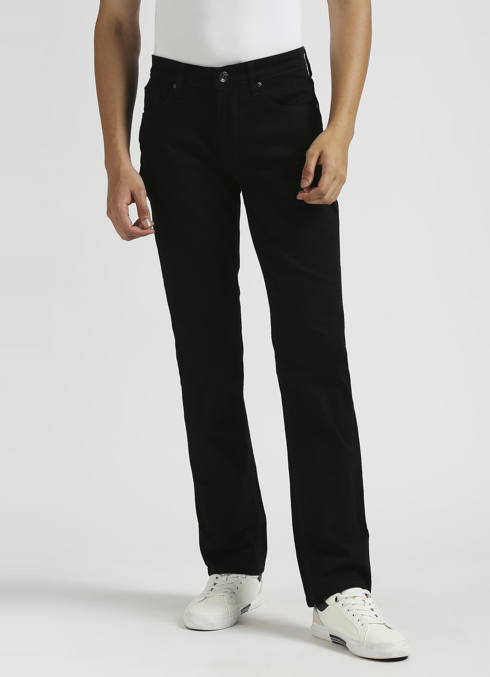 Vapour Dark Blue Mid Rise Slim Fit Jeans, , large image number 0