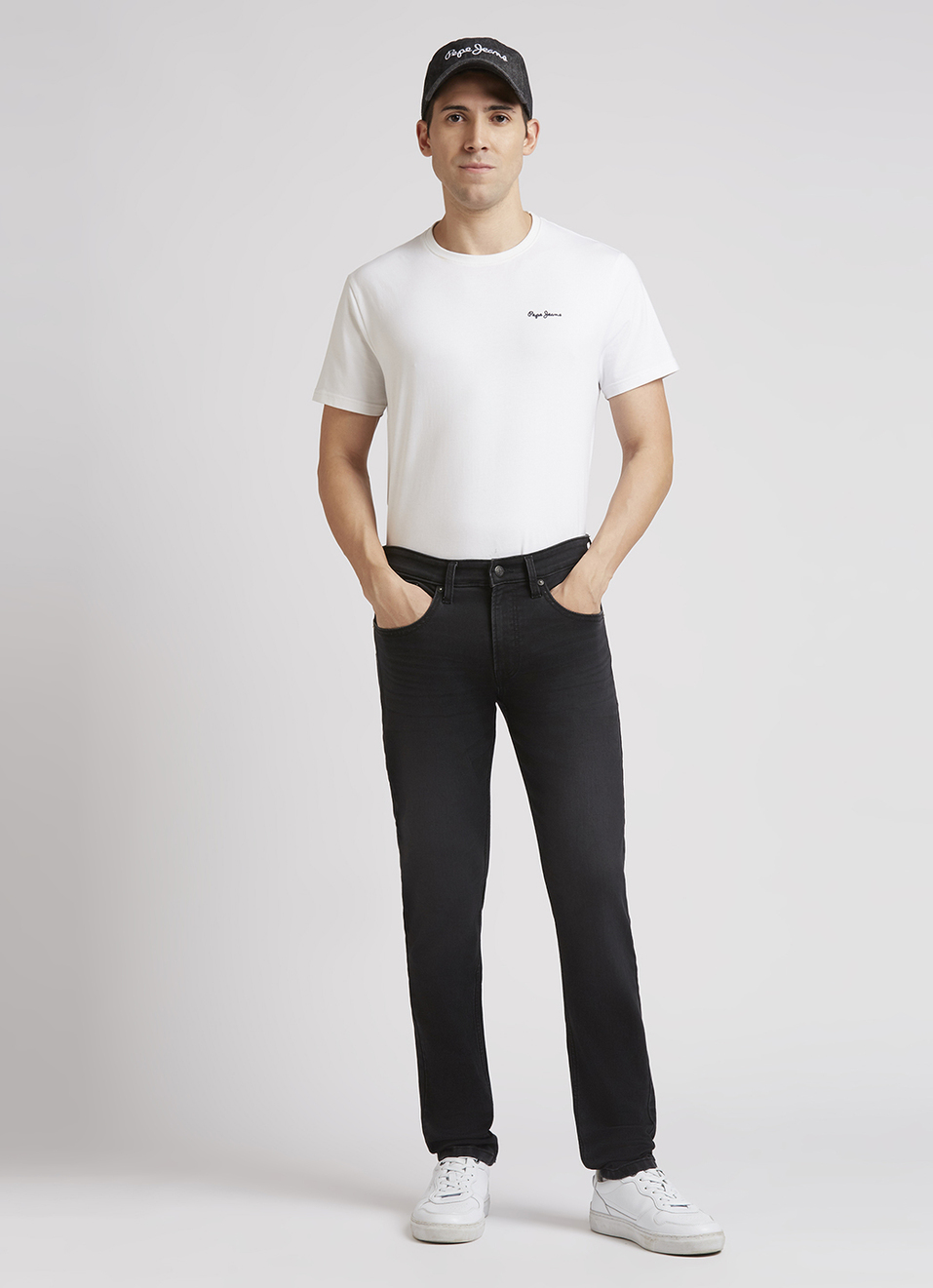 Chinox Black Mid Rise Skinny Gymindigo Jeans, , large image number 1