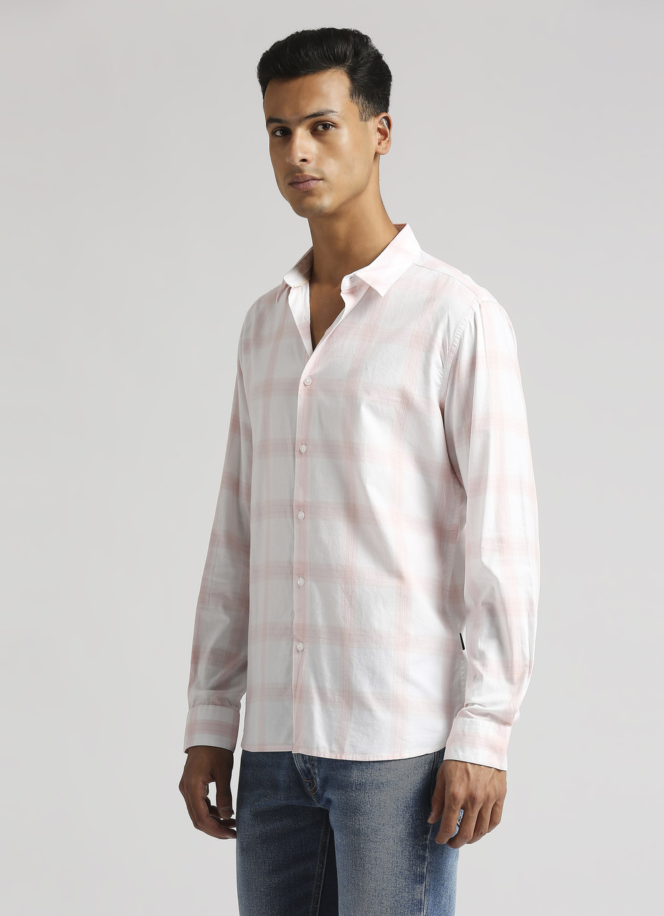 Pink Broad Checks Premium Long Sleeve Shirt, , large image number 3