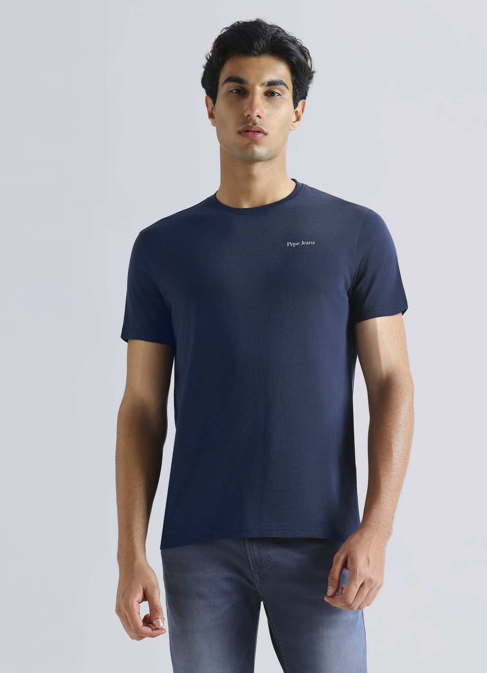 Blue  Graphic Print Short Sleeve T-shirt, , large image number 1